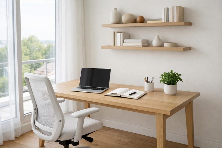 découvrez nos conseils pratiques pour aménager un bureau minimaliste et créer un espace de travail toujours ordonné et apaisant.