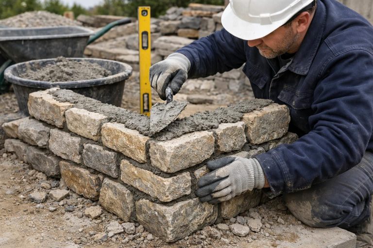 découvrez étape par étape comment construire un mur angulaire en pierres et mortier, avec des conseils pratiques pour assurer solidité et esthétique à votre construction.