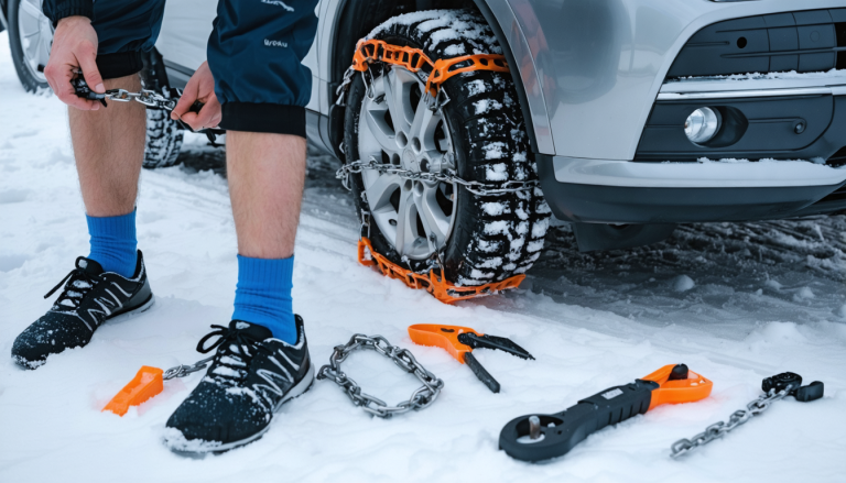 découvrez comment installer facilement et rapidement des chaînes et chaussettes à neige sur votre voiture pour assurer votre sécurité et optimiser votre adhérence sur routes enneigées.