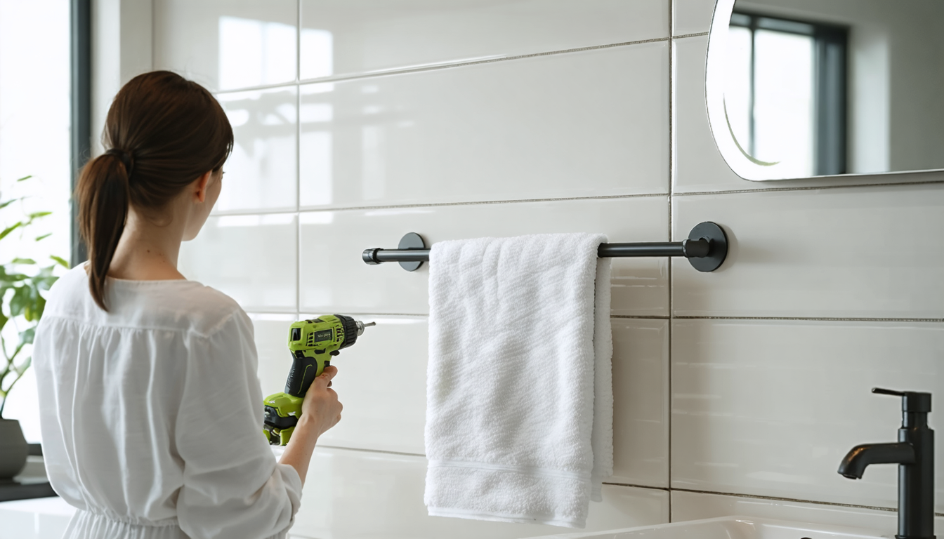 découvrez comment installer facilement un porte-serviette dans votre salle de bains grâce à notre guide étape par étape pour un montage réussi et durable.