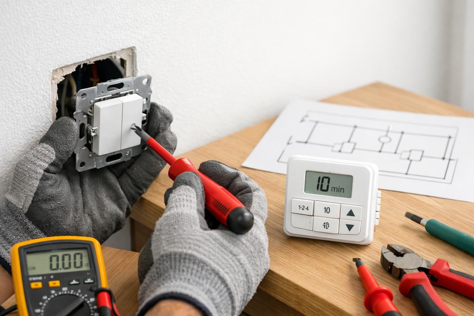 découvrez comment remplacer facilement un va-et-vient par un interrupteur temporisé grâce à notre guide pratique étape par étape, idéal pour améliorer le contrôle de l'éclairage dans votre maison.
