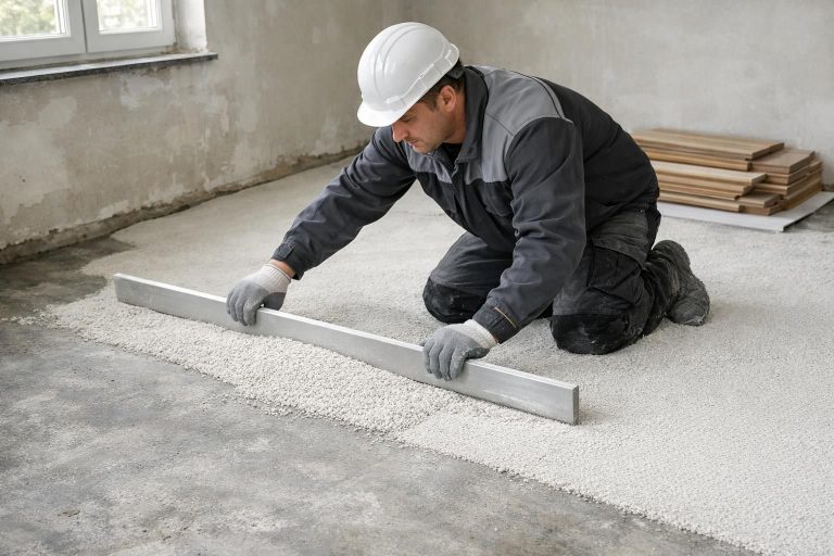 apprenez à égaliser un sol avec une chape sèche avant de poser un revêtement stratifié pour obtenir une surface parfaitement lisse et durable.