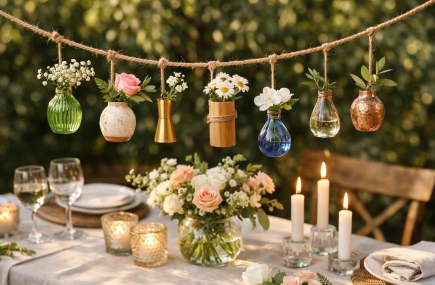 apprenez à fabriquer une guirlande de vases originale pour décorer et embellir votre table avec style et créativité.