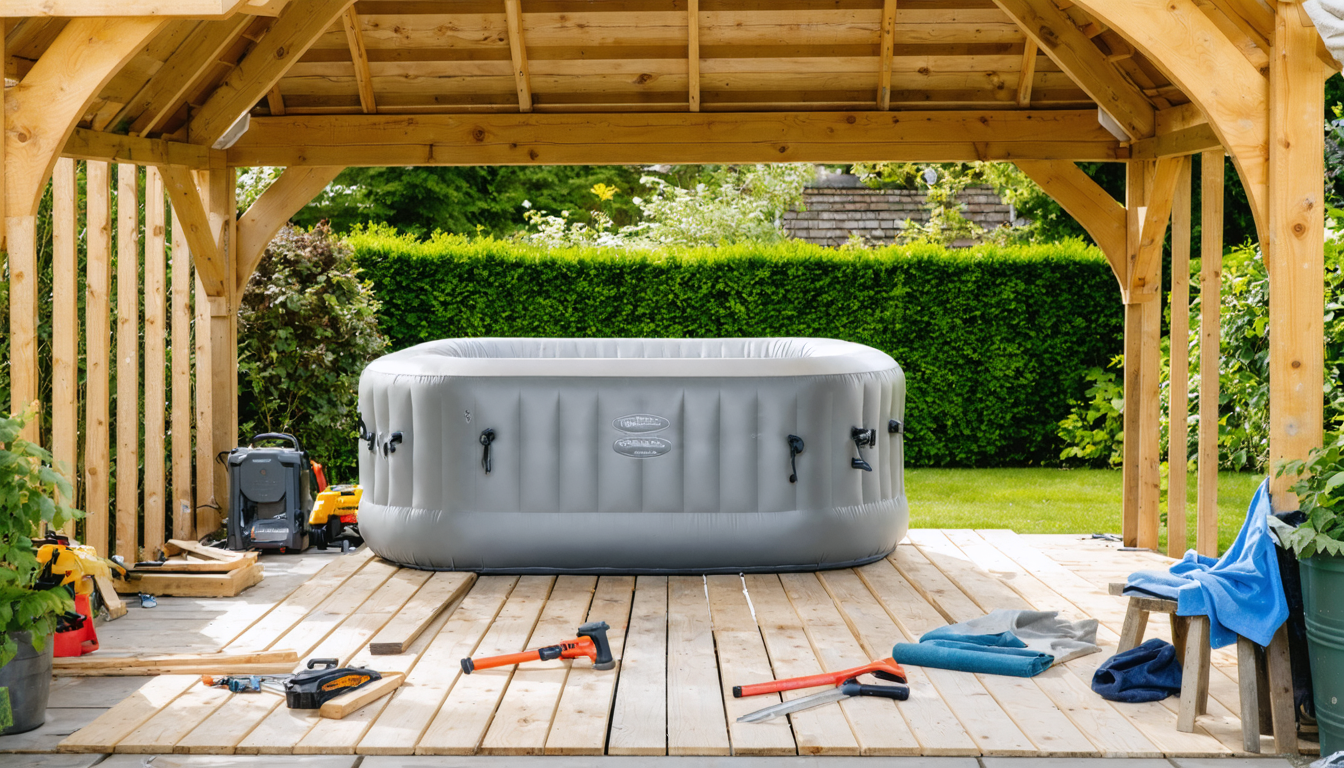 découvrez notre guide pratique pour construire un abri sur mesure, protégeant et valorisant votre spa gonflable. conseils étape par étape et astuces pour un espace convivial et durable.