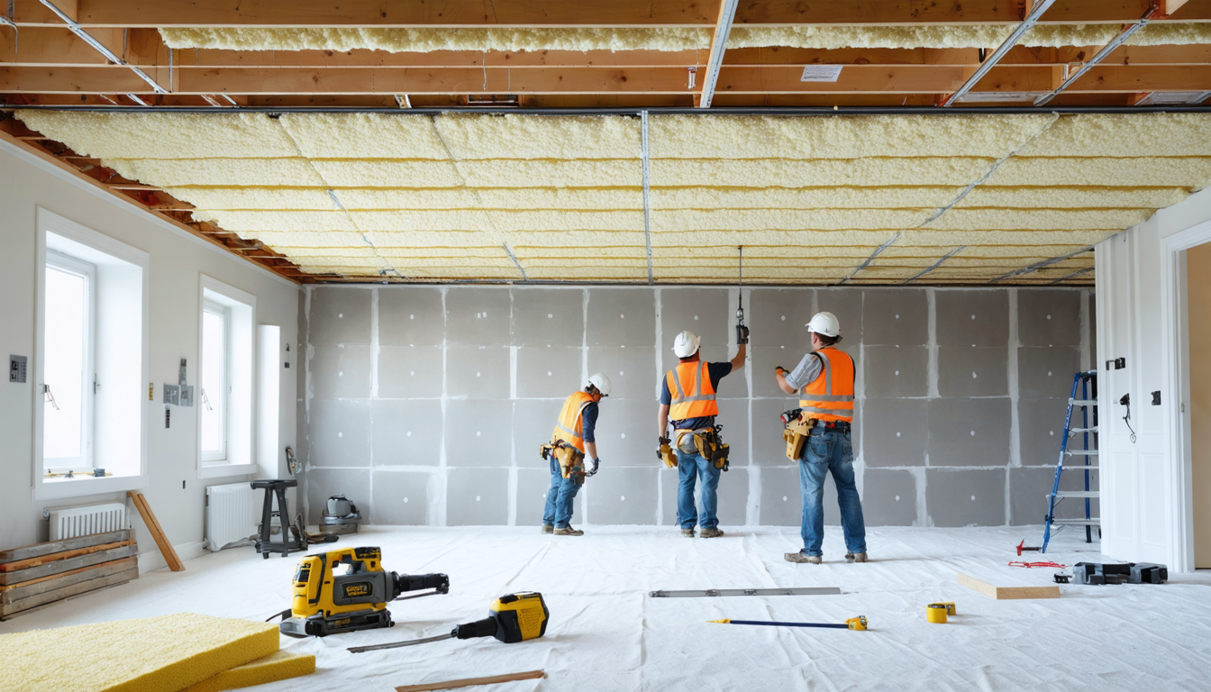 découvrez des techniques efficaces d'isolation acoustique pour votre plafond et profitez d'un espace calme et confortable, loin des nuisances sonores.