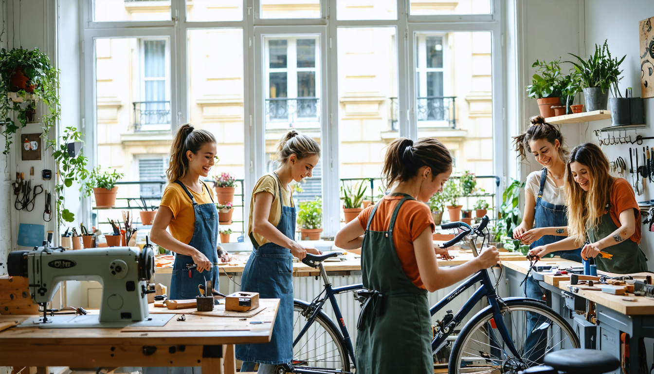découvrez l'atelier de réparation 100 % féminin à paris, une initiative inspirante visant à promouvoir l'autonomie des femmes. rejoignez-nous pour acquérir des compétences pratiques et renforcer votre confiance en vous dans un environnement solidaire et encourageant.
