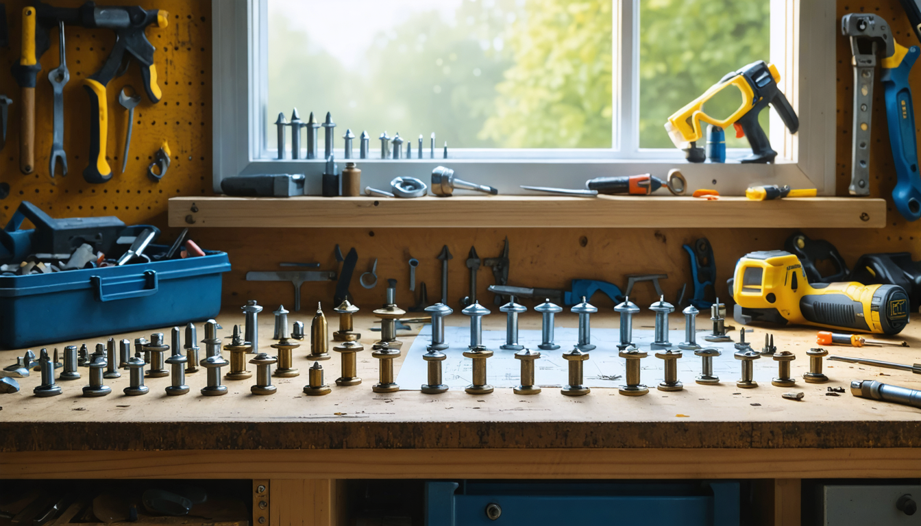 découvrez notre guide complet des rivets, qui vous offre des conseils pratiques pour choisir le rivet idéal selon vos besoins. que vous soyez professionnel ou amateur, apprenez à sélectionner le type de rivet adapté à votre projet avec des astuces sur les matériaux, tailles et techniques d'assemblage.