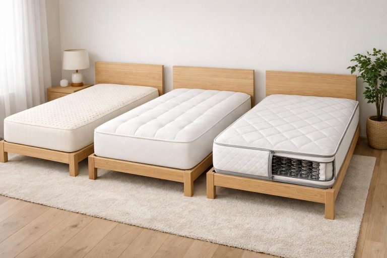 découvrez comment choisir entre un matelas en latex, mousse ou ressort selon vos besoins pour un confort optimal et un sommeil réparateur.