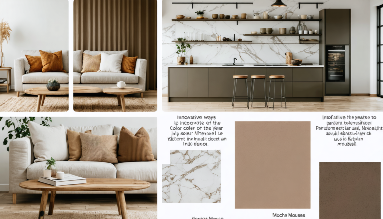 découvrez 5 idées innovantes pour intégrer la couleur de l'année pantone, mocha mousse, dans votre intérieur. inspirez-vous de nos astuces déco pour adopter cette teinte tendance et chaleureuse chez vous !