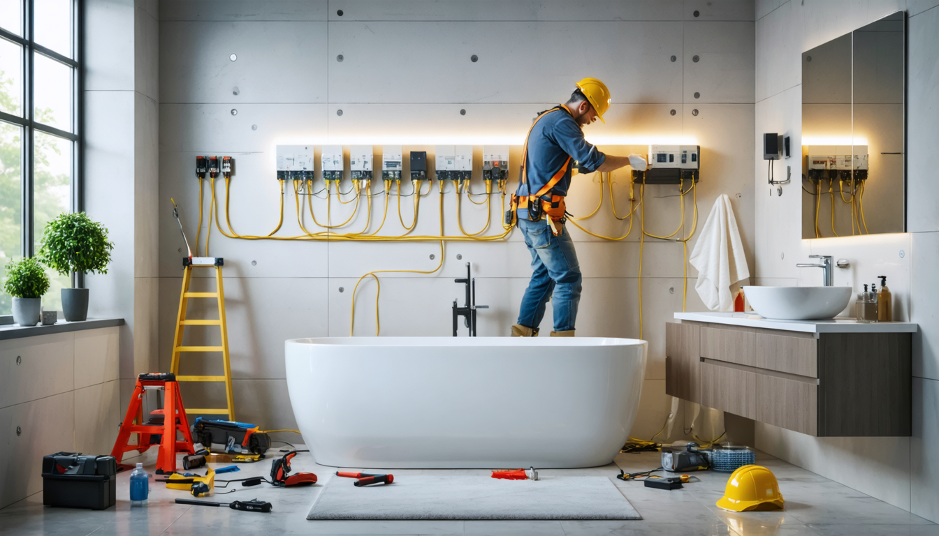 découvrez si l'installation de circuits électriques derrière les cloisons d'une salle de bains est faisable et sécurisée. apprenez les normes à respecter et les conseils d'experts pour assurer la sécurité de votre installation électrique.