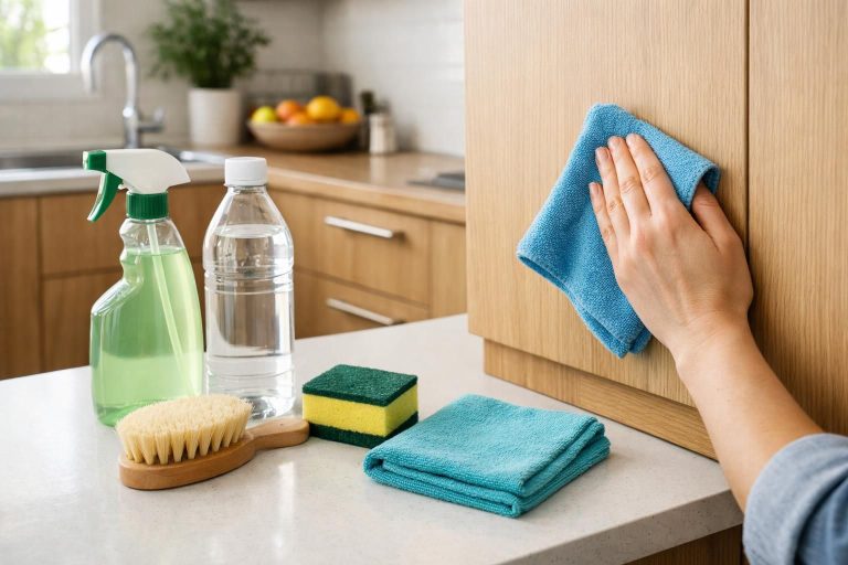 découvrez quels produits utiliser pour dégraisser efficacement vos meubles de cuisine et retrouver une surface propre et éclatante en un rien de temps.