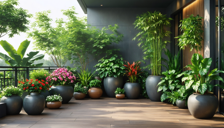découvrez quels végétaux choisir pour sublimer de grands pots sur votre terrasse et créer un espace extérieur élégant et verdoyant.