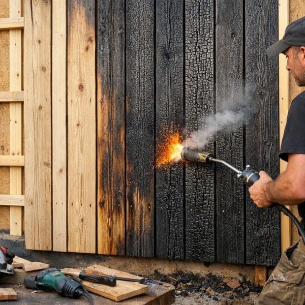 Réaliser un bardage en bois brûlé grâce à la…