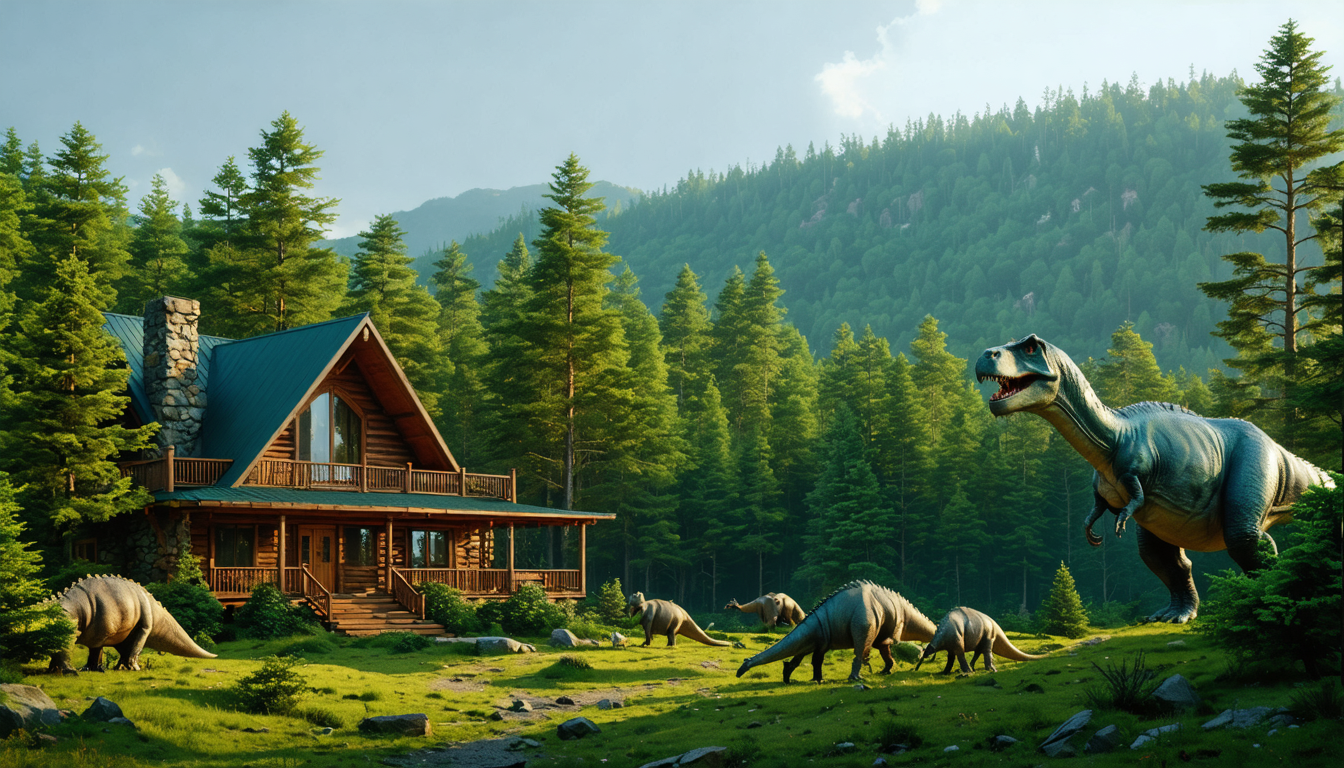 vivez une expérience unique en séjournant dans nos locations de vacances en pleine nature, entouré d’un décor inspiré de l’ère des dinosaures. idéal pour les familles et les aventuriers en quête de dépaysement !